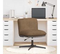 Silla de oficina giratoria, color taupe, tapizada en tela