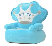 vidaXL Silla de peluche para niños príncipe azul
