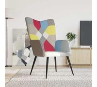 vidaXL Silla de relax de tela patchwork