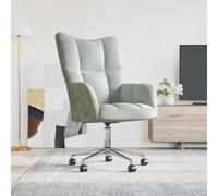 vidaXL Silla de relax Gris Claro 69 x 61,5 x 102 cm Terciopelo