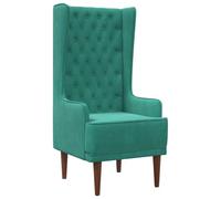 vidaXL Silla de Respaldo Alto con capitoné con Botones Tuquesa