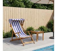 vidaXL Silla de terraza 3 Posición Madera de Eucalipto Maciza