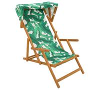 vidaXL Silla de terraza 3 Posición Madera de Eucalipto Maciza