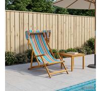 vidaXL Silla de terraza 3 Posición Madera de Eucalipto Maciza