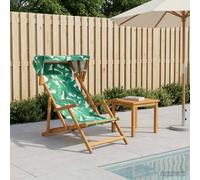 vidaXL Silla de terraza 3 Posición Madera de Eucalipto Maciza