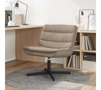 vidaXL Silla giratoria Capuchino 63 x 75 x 76 cm Cuero sintético