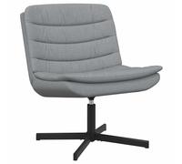 vidaXL Silla giratoria Gris Claro 63 x 75 x 76 cm tela