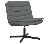 vidaXL Silla giratoria Gris oscuro 63 x 75 x 76 cm tela