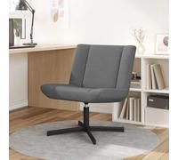 vidaXL Silla giratoria Gris oscuro 63 x 75 x 76 cm tela