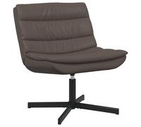 vidaXL Silla giratoria Marrón 63 x 75 x 76 cm PU brillante