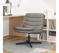 vidaXL Silla giratoria Taupé 63 x 75 x 76 cm tela