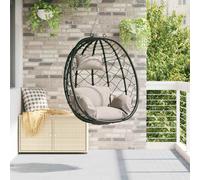 vidaXL Silla huevo colgante ratán sintético 91,5 x 54,5 x 107 cm
