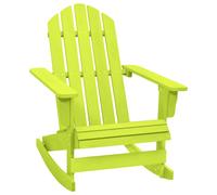 vidaXL Silla mecedora de jardín Adirondack madera maciza abeto verde