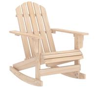 vidaXL Silla mecedora de jardín Adirondack madera maciza de abeto