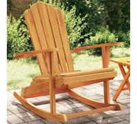 vidaXL Silla mecedora de jardín Adirondack madera maciza de teca