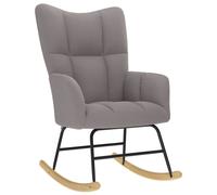 vidaXL Silla mecedora de tela en color Azul/Taupé/Rojo vino tinto y más | cómodas modernas ergonómicas para comedor cocina salón hogar