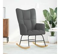 vidaXL Silla mecedora de tela en color Azul/Taupé/Rojo vino tinto y más | cómodas modernas ergonómicas para comedor cocina salón hogar