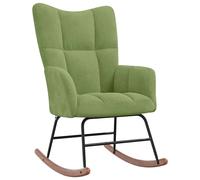 vidaXL Silla mecedora de terciopelo en color Amarillo mostaza/Rojo vino tinto/Rosa y más | cómodas modernas ergonómicas para comedor cocina salón hogar