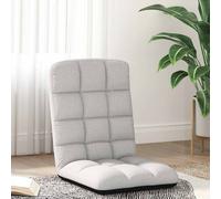 vidaXL Silla plegable de suelo color gris nube, 71x51x62 cm, tela