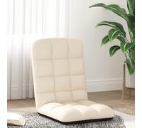 vidaXL Silla plegable de suelo de lino, 71x51x62 cm