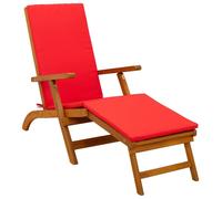 vidaXL: Silla reclinable ajustable y plegable, 55 x 146 x 91 cm