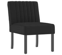 vidaXL Silla Tapizada, Butaca de Respaldo Alto, Sillón Sofá Auxiliar de Descanso, Silla Decorativa para Salón Dormitorio, Terciopelo Negro