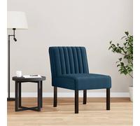 vidaXL Silla tapizada de Terciopelo Azul, Silla Decorativa, Silla de Relax, Silla de salón, Silla de Descanso, Silla, Muebles de salón