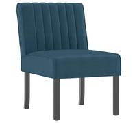 vidaXL Silla tapizada de Terciopelo Azul, Silla Decorativa, Silla de Relax, Silla de salón, Silla de Descanso, Silla, Muebles de salón