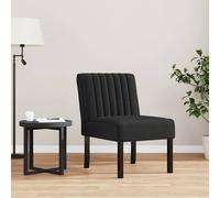 vidaXL Silla Tapizada, Butaca de Respaldo Alto, Sillón Sofá Auxiliar de Descanso, Silla Decorativa para Salón Dormitorio, Terciopelo Negro