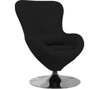 vidaXL Silla tipo huevo, color , 63 x 73 x 90 cm, tapizada en tela