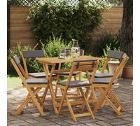 vidaXL Sillas Bistro de Exterior 6 uds. Gris oscuro