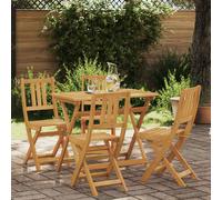 vidaXL Sillas Bistro de Exterior Natural Madera de Acacia Sólida