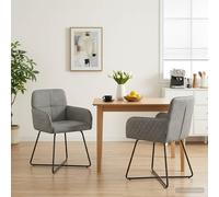 vidaXL Sillas de comedor terciopelo gris claro – 2 uds.