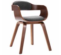 vidaXL Sillas de comedor 2 unidades madera curvada y cuero sintético en color Marrón/Gris oscuro y marrón/Gris oscuro y más | cómodas modernas ergonómicas para comedor cocina salón hogar