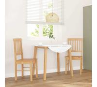 vidaXL Sillas de comedor 2 unidades madera maciza de caucho