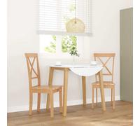 vidaXL Sillas de comedor Madera maciza de caucho, 2 unidades, cómodas y ergonómicas