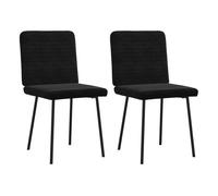 vidaXL: 2 sillas de comedor, color , tapizadas en terciopelo