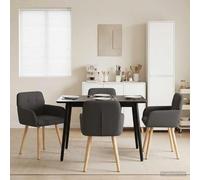 Sillas De Comedor 4 Uds. Bou ris Oscuro 59 X 57 X 85 Cm Vidaxl