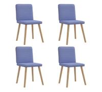 vidaXL Sillas de comedor 4 uds tela en color Gris nube/Gris oscuro/Crema y más | cómodas modernas ergonómicas para comedor cocina salón hogar