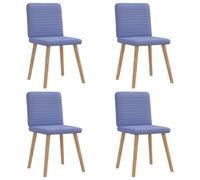 vidaXL Sillas de comedor 4 uds tela en color Gris nube/Gris oscuro/Crema y más | cómodas modernas ergonómicas para comedor cocina salón hogar