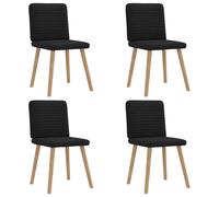 vidaXL Sillas de comedor 4 uds tela en color Gris nube/Gris oscuro/Crema y más | cómodas modernas ergonómicas para comedor cocina salón hogar
