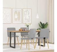 vidaXL Sillas de comedor 4 uds tela – cómodas ergonómicas – Verde oscuro/Rojo vino/Azul y más