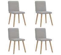 vidaXL Sillas de comedor 4 uds tela en color Gris nube/Gris oscuro/Crema y más | cómodas modernas ergonómicas para comedor cocina salón hogar