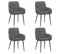 vidaXL Sillas de Comedor 4 uds. Terciopelo Gris Oscuro 57 x 50 x 85 cm