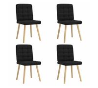 vidaXL Sillas de comedor 4 unidades tela taupe modernas y ergonómicas Taupé/Marrón oscuro/Gris nube