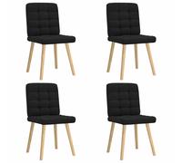 vidaXL Sillas de comedor 4 unidades tela taupe en color Taupé/Marrón oscuro/Gris nube y más | cómodas modernas ergonómicas para comedor cocina salón hogar
