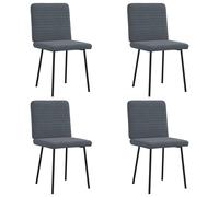 vidaXL Sillas de comedor 4 unidades terciopelo en color Negro/Crema/Amarillo y más | cómodas modernas ergonómicas para comedor cocina salón hogar
