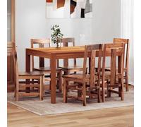 Sillas De Comedor 6 Unidades Madera Maciza Vidaxl