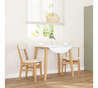 vidaXL Sillas de comedor con cojines 2 uds madera maciza caucho