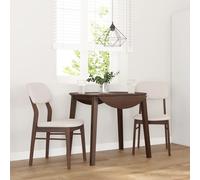 vidaXL Sillas de comedor con cojines 2uds madera maciza natural caucho en color Natural y claro/Blanco y marrón/Blanco y gris y más | cómodas modernas ergonómicas para comedor cocina salón hogar